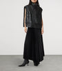AllSaints Black Lambskin Clay Gilet