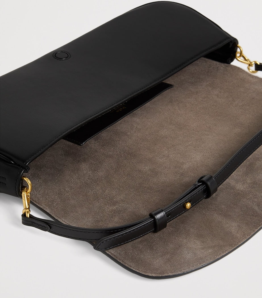 Polo Ralph Lauren Black Leather Bellport Clutch Bag