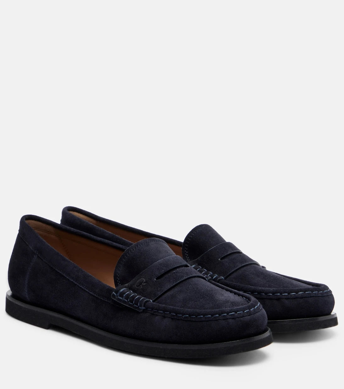 Gianvito Rossi - Vernon suede penny loafers