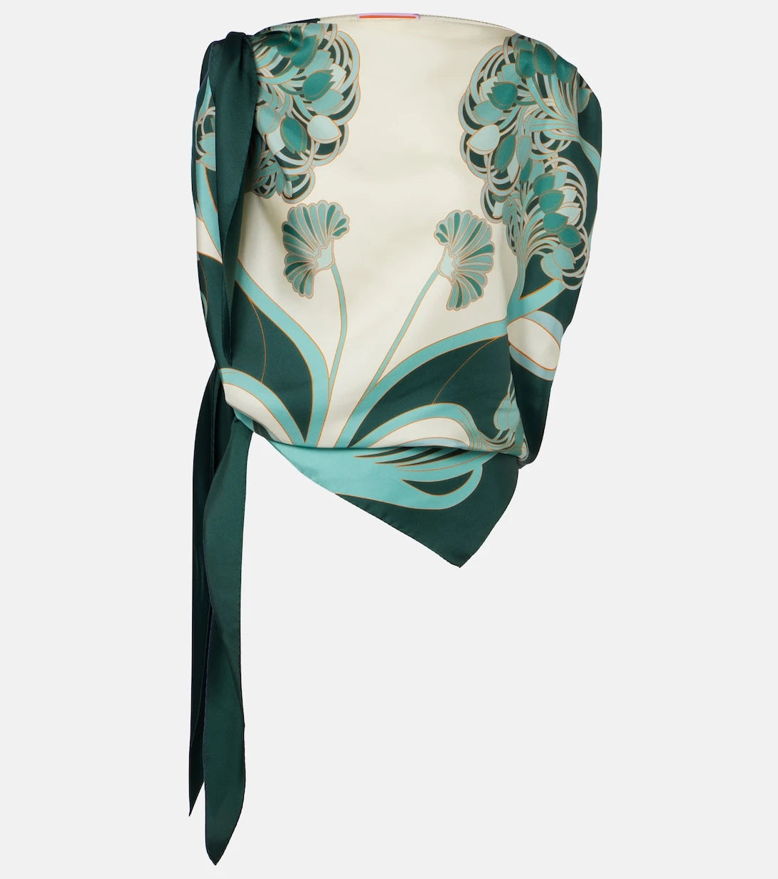 La DoubleJ - Full-On printed silk twill top