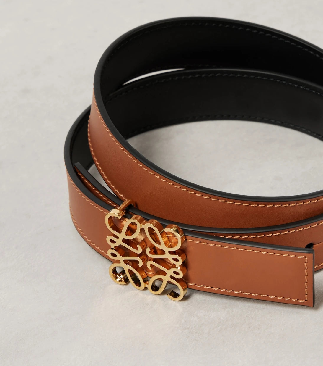 Loewe - حزام Anagram جلدي بوجهين