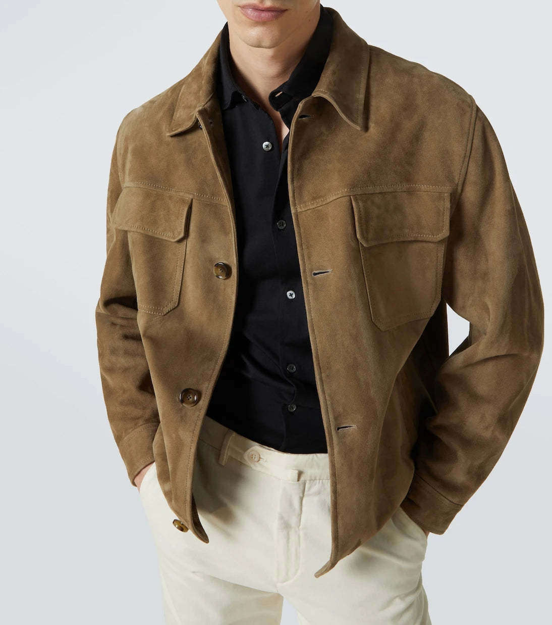 Thom Sweeney - قميص من جيرسي القطن