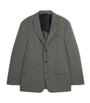 Dunhill Grey Wool-Cashmere Bourdon Blazer