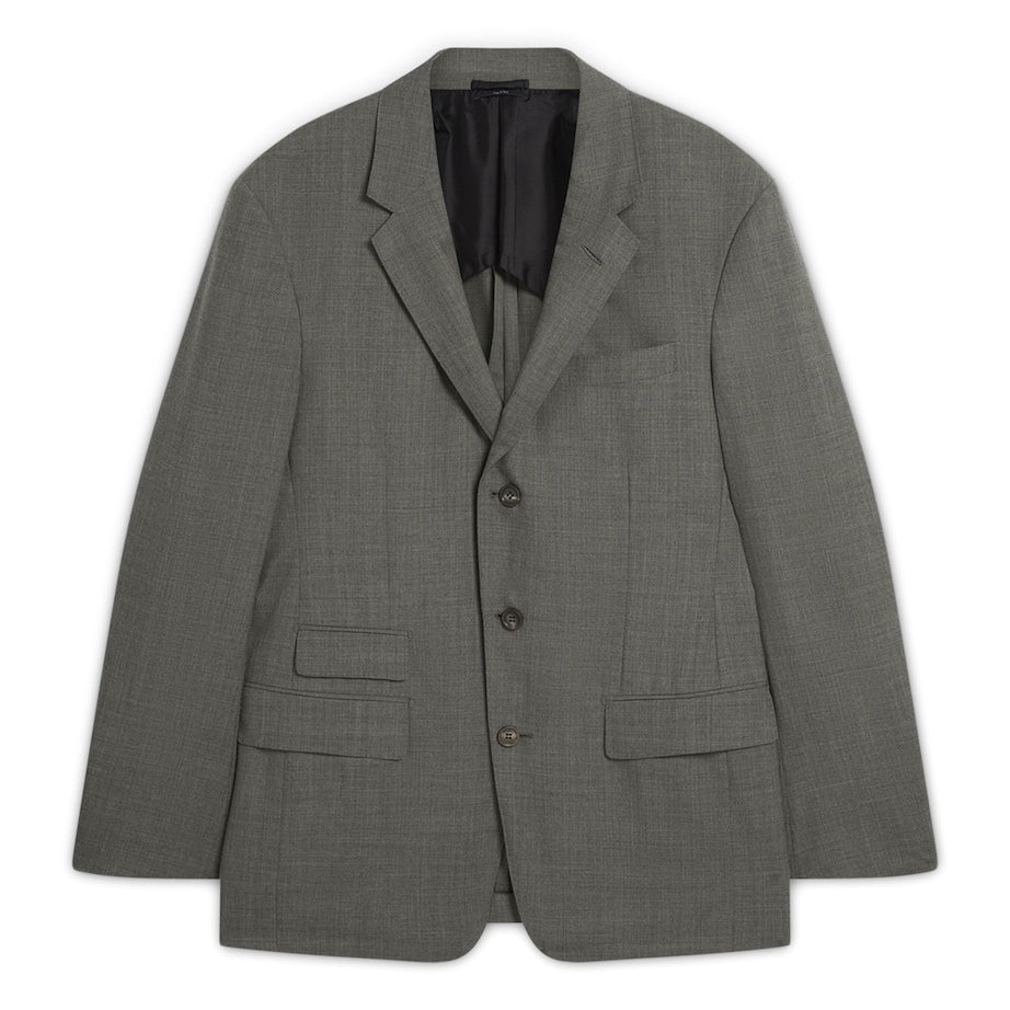 Dunhill Grey Wool-Cashmere Bourdon Blazer