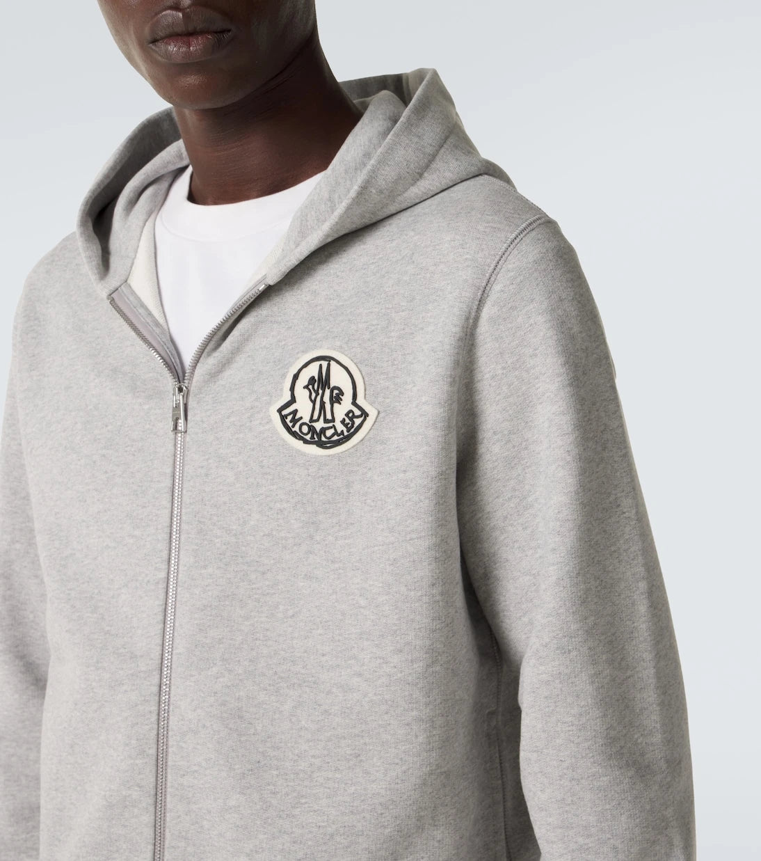 Moncler - Logo cotton zip-up hoodie