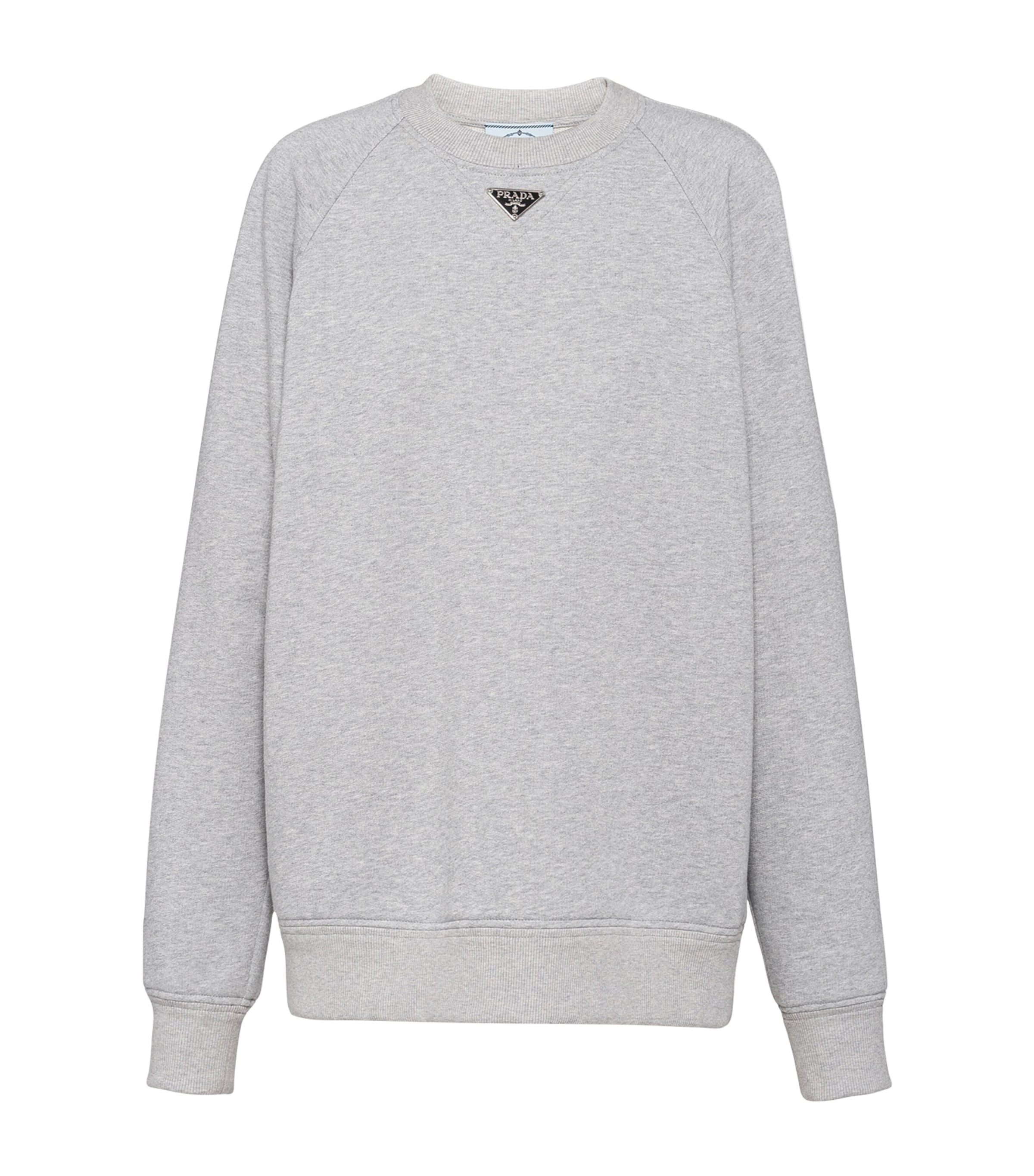 Grey Cotton Logo Sweatshirt
