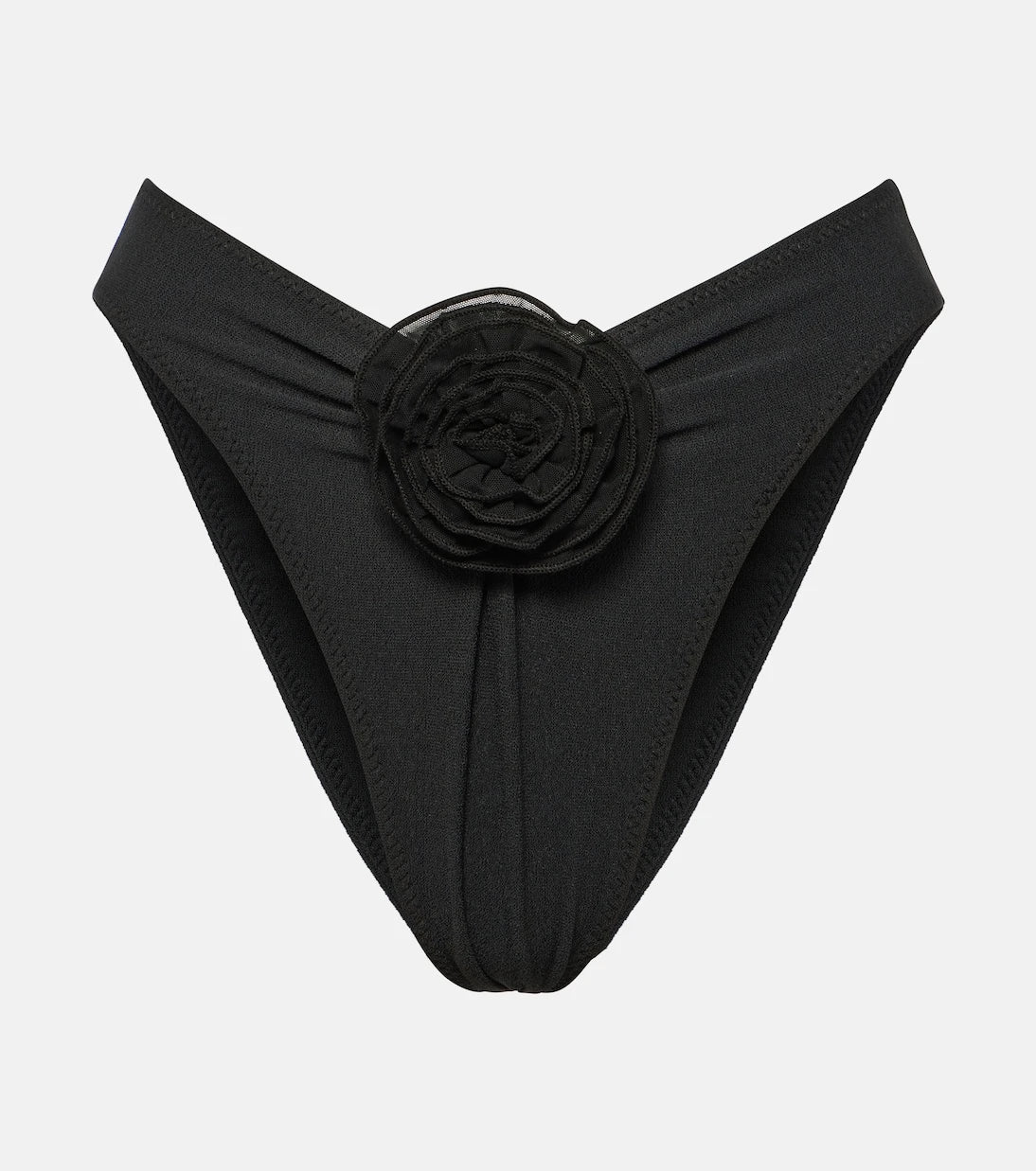 Same - Floral-appliqué high-rise bikini bottoms