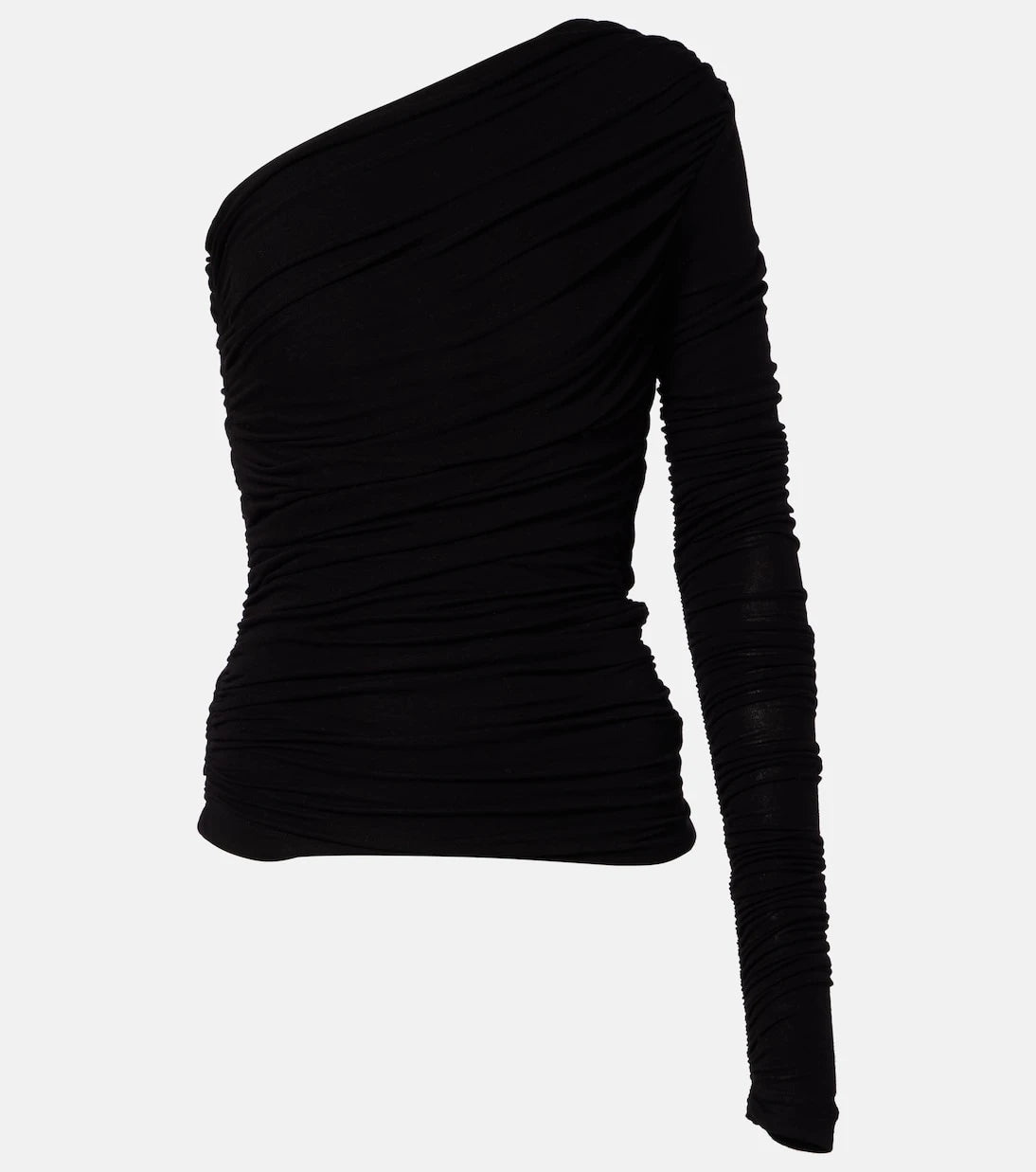 Agolde - Annette asymmetrical ruched top