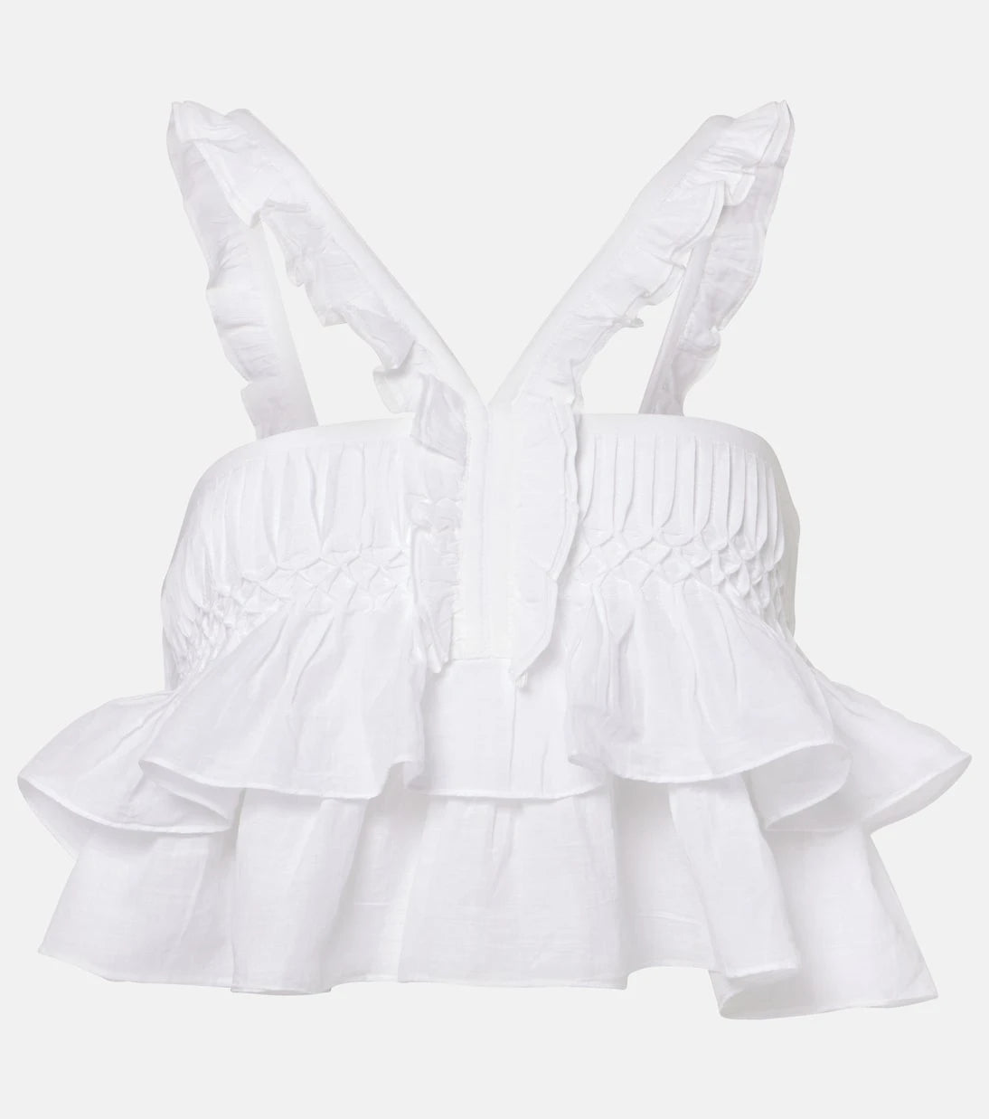 Marant Etoile - Daliana ruffled cotton-blend top