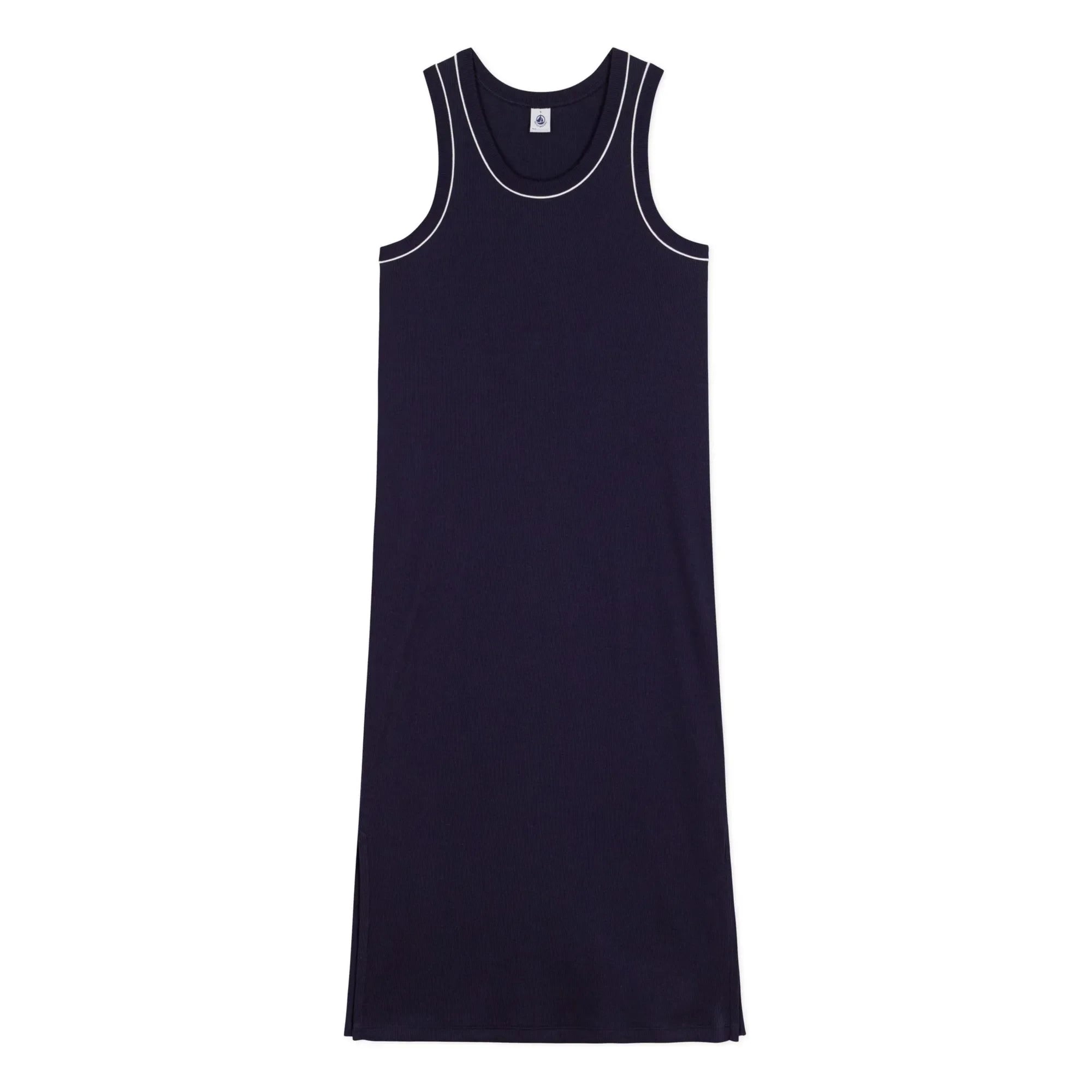 Petit Bateau - Plain Ribbed Tank Dress | Navy blue