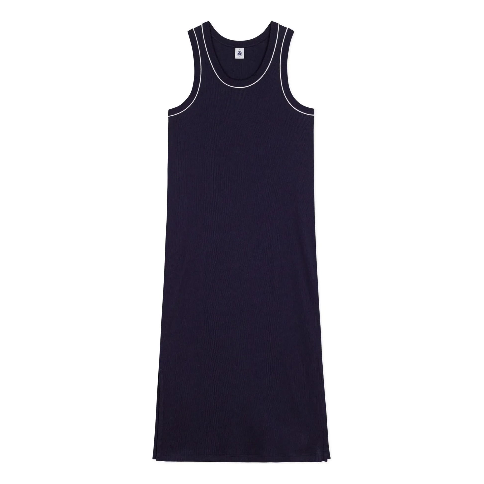 Petit Bateau - Plain Ribbed Tank Dress | Navy blue
