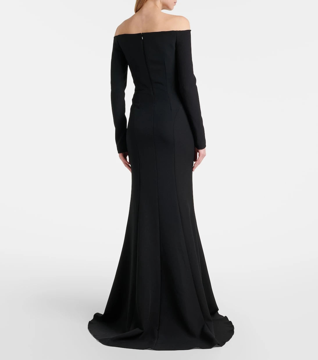 Safiyaa - Rory floral-appliqué crêpe gown