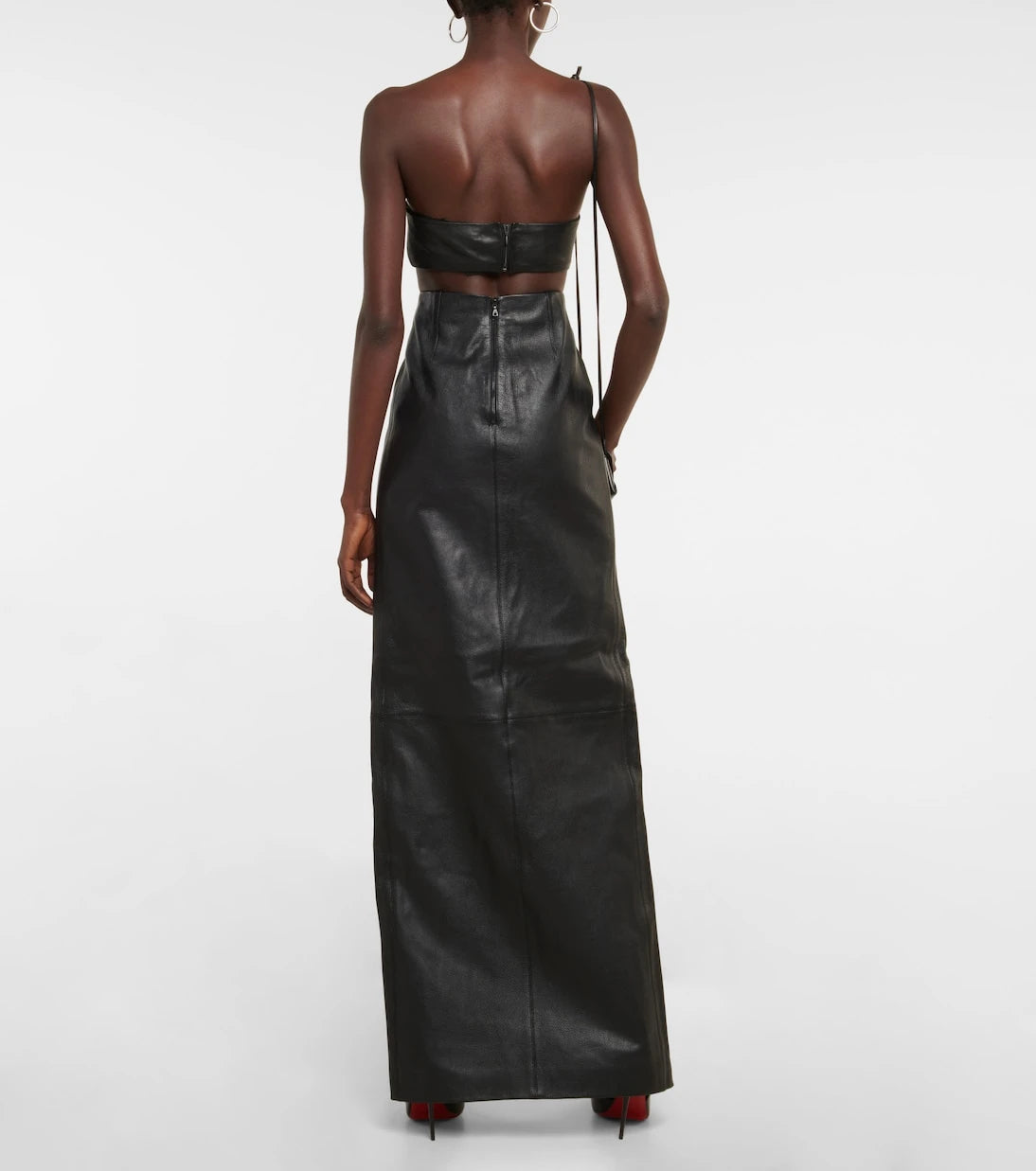 David Koma - Quilted leather top