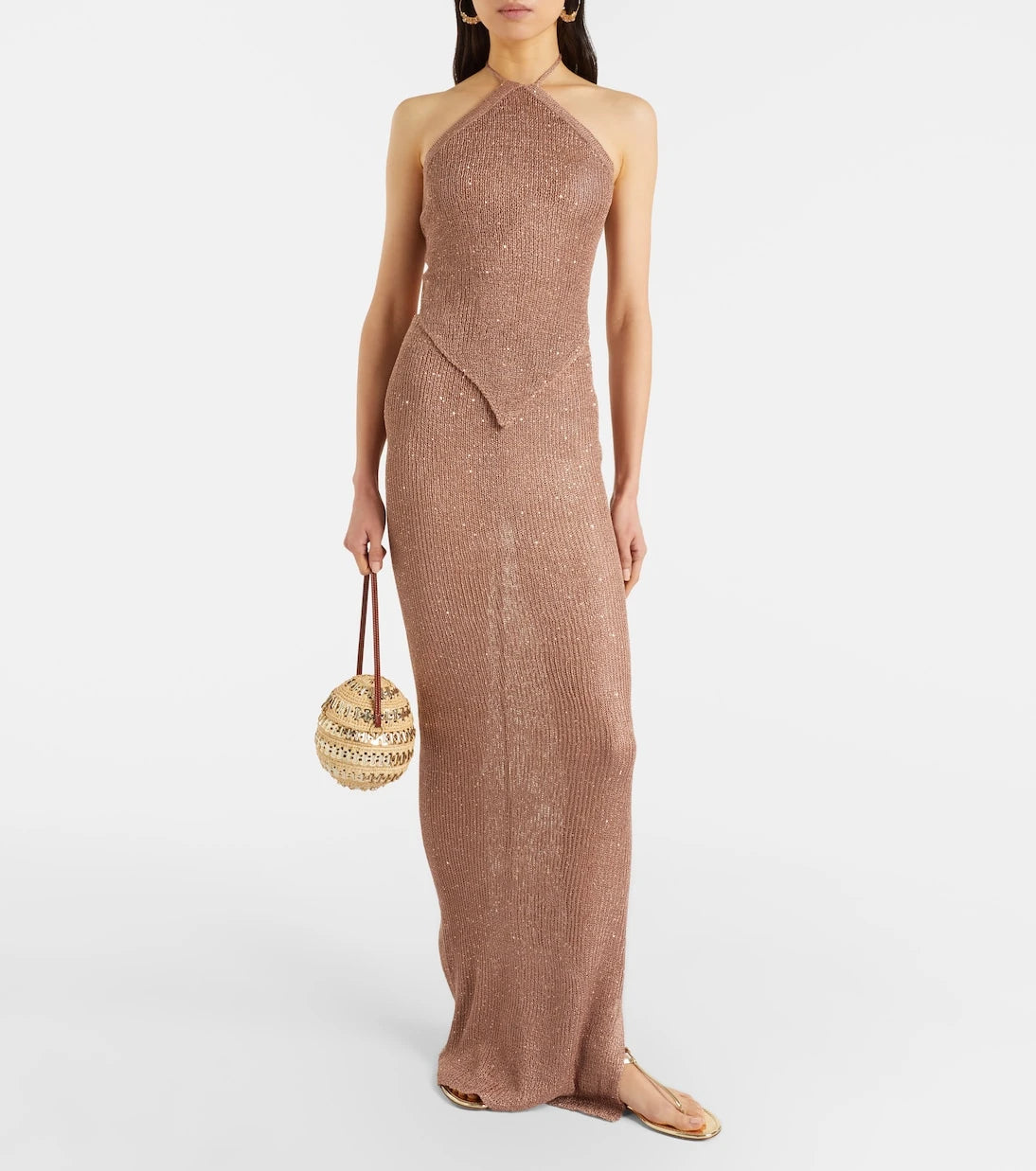 Bananhot - Liz sequined halterneck top