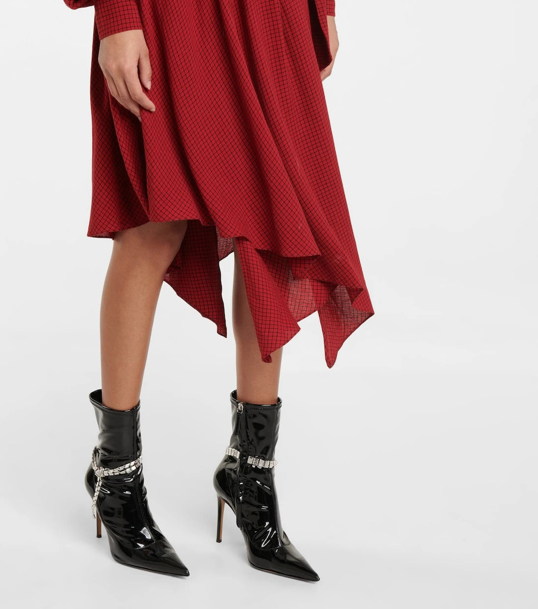 Alexandre Vauthier - Checked wrap dress