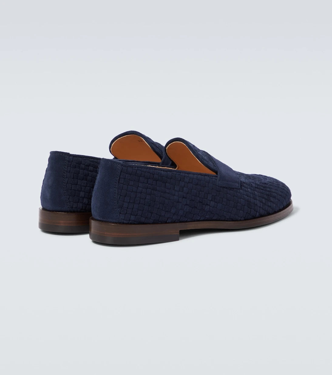 Brunello Cucinelli - Woven suede penny loafers