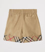 Burberry Kids Cotton Check-Cuff Shorts (3-12 Years)