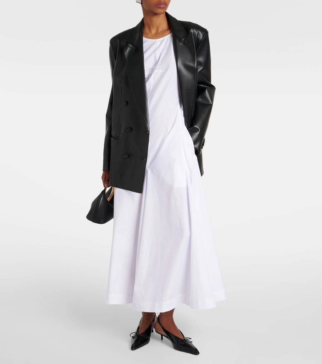 Sportmax - Cactus cotton poplin midi dress