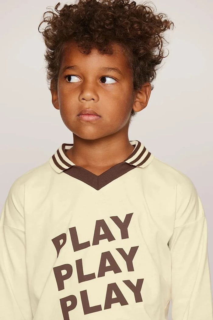 Mini Rodini çocuklar için pamuklu uzun kollu bluz PLAY