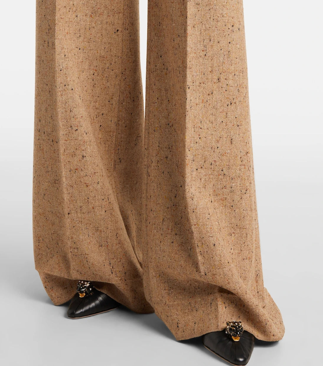 Valentino - High-rise virgin wool wide-leg pants