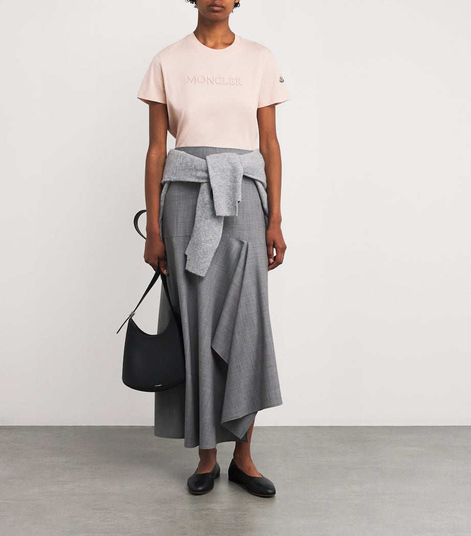 Moncler Nude Cotton Logo T-Shirt