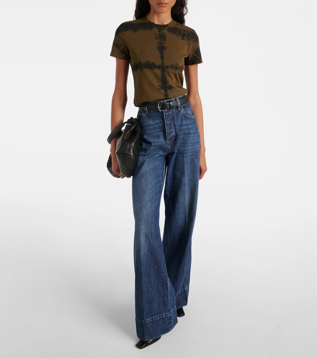 Proenza Schouler - White Label تيشيرت Brewer من مزيج القطن والجرسي