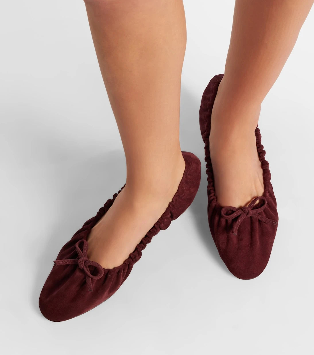 Herbert Levine - Gather Around ruched suede pumps