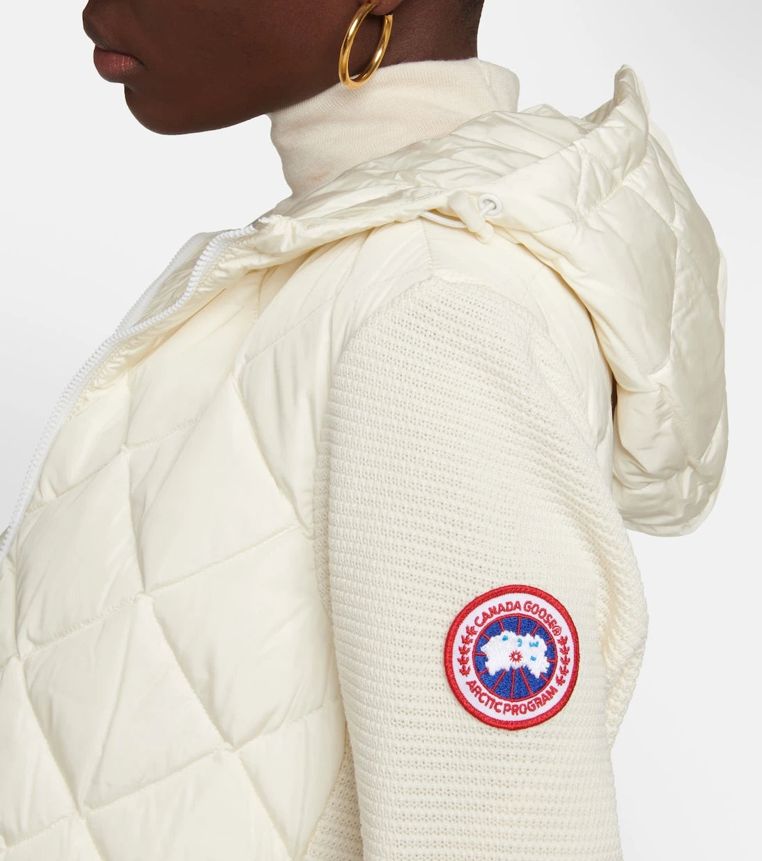 Canada Goose - سترة هودي صوفية HyBridge® مبطنة بالريش
