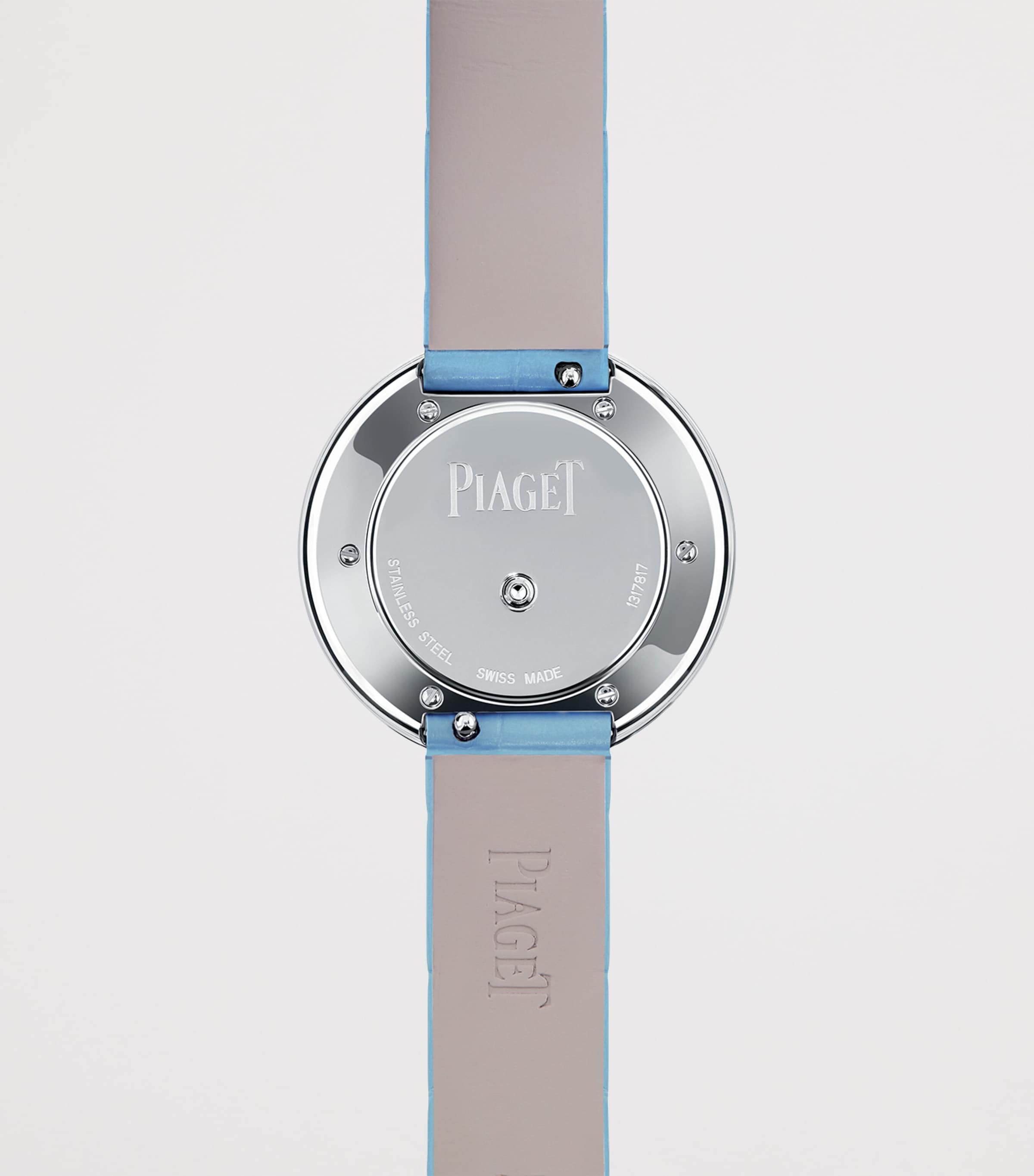 Piaget Steel, Diamond and Alligator Strap Possession Watch 34mm