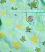 Embroidered Turtle Mistral Swim Shorts