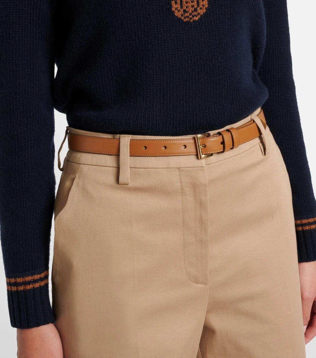 Prada - Logo leather belt