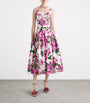 Floral Voluminous Pleated Skirt
