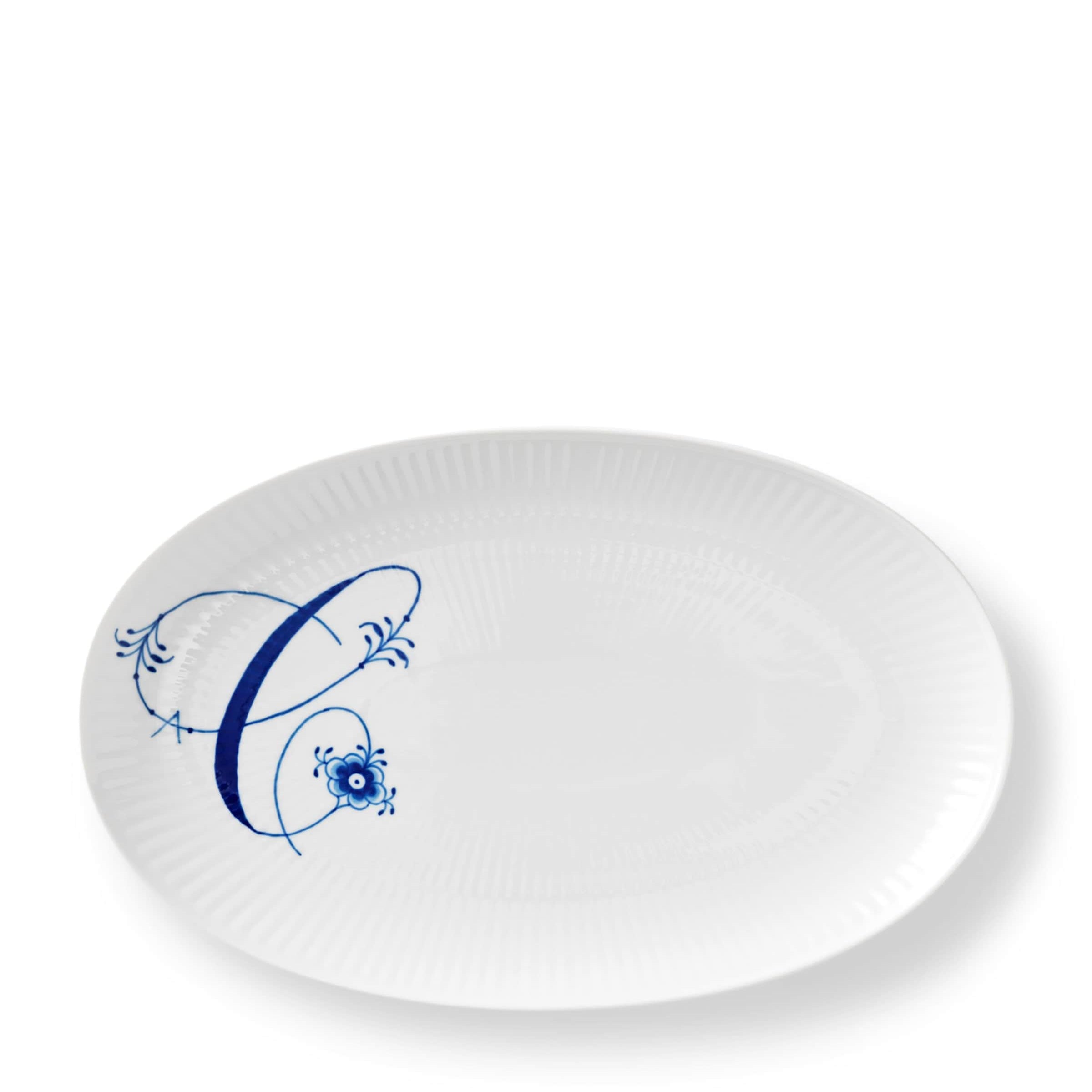 Alphabet Coll Oval Plate (23.5cm)