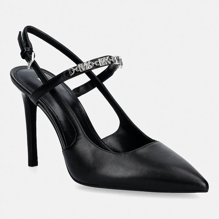 Кожени обувки с тънък ток MICHAEL Michael Kors Dina Flex High Sling Pump