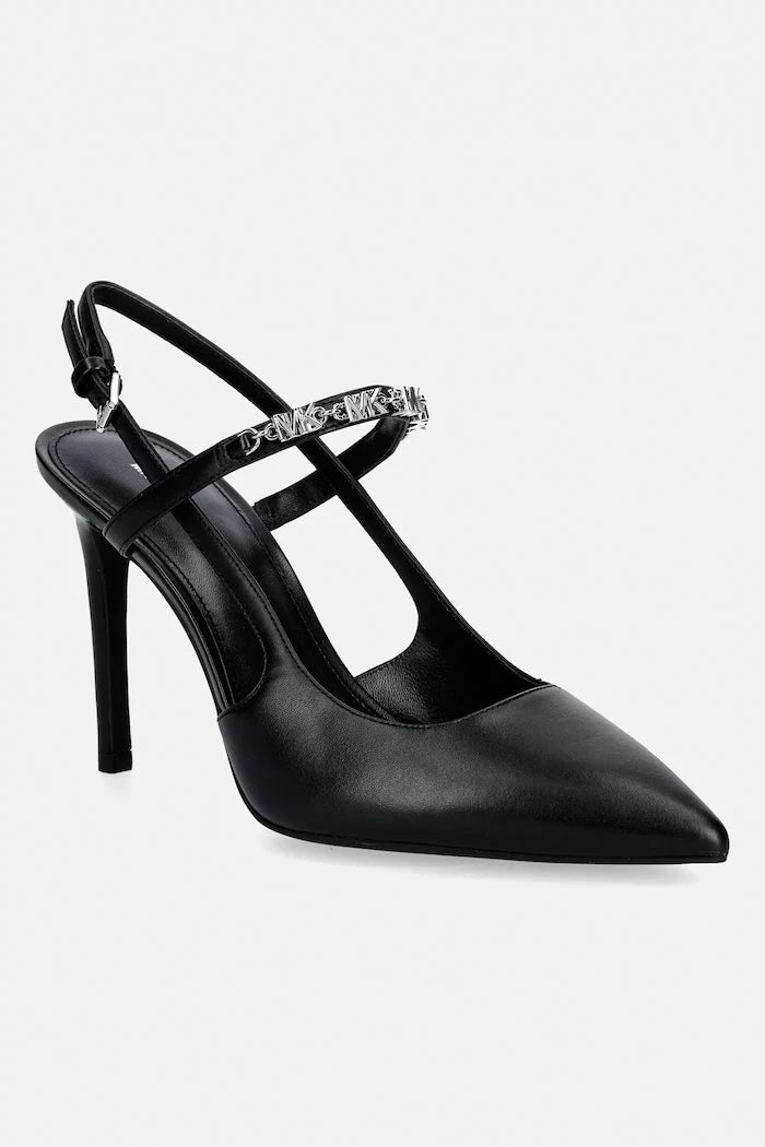Кожени обувки с тънък ток MICHAEL Michael Kors Dina Flex High Sling Pump