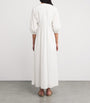FRAME White Organic Cotton The Cinched Midi Dress