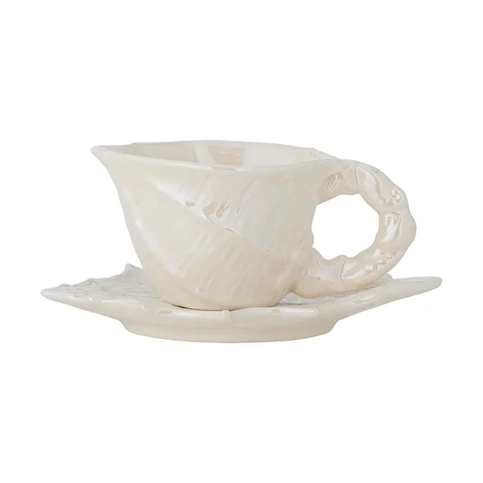 Bloomingville Shellie Fincan ve Tabağı 150 ml