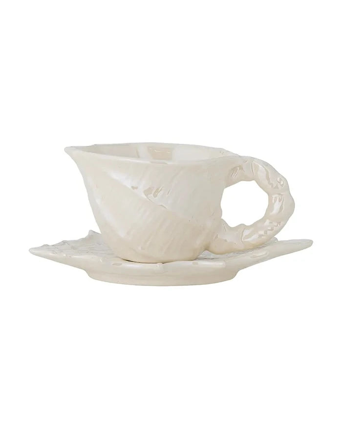 Bloomingville Shellie Fincan ve Tabağı 150 ml