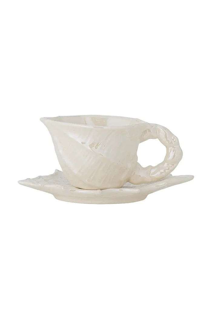 Bloomingville Shellie Fincan ve Tabağı 150 ml