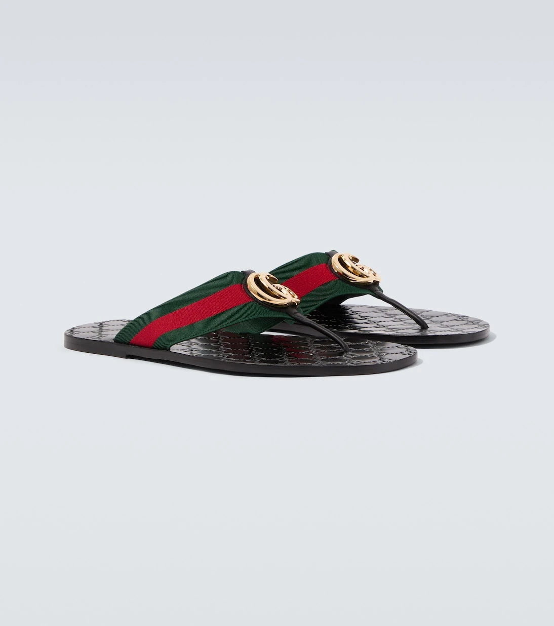 Gucci - Riviera GG leather thong sandals