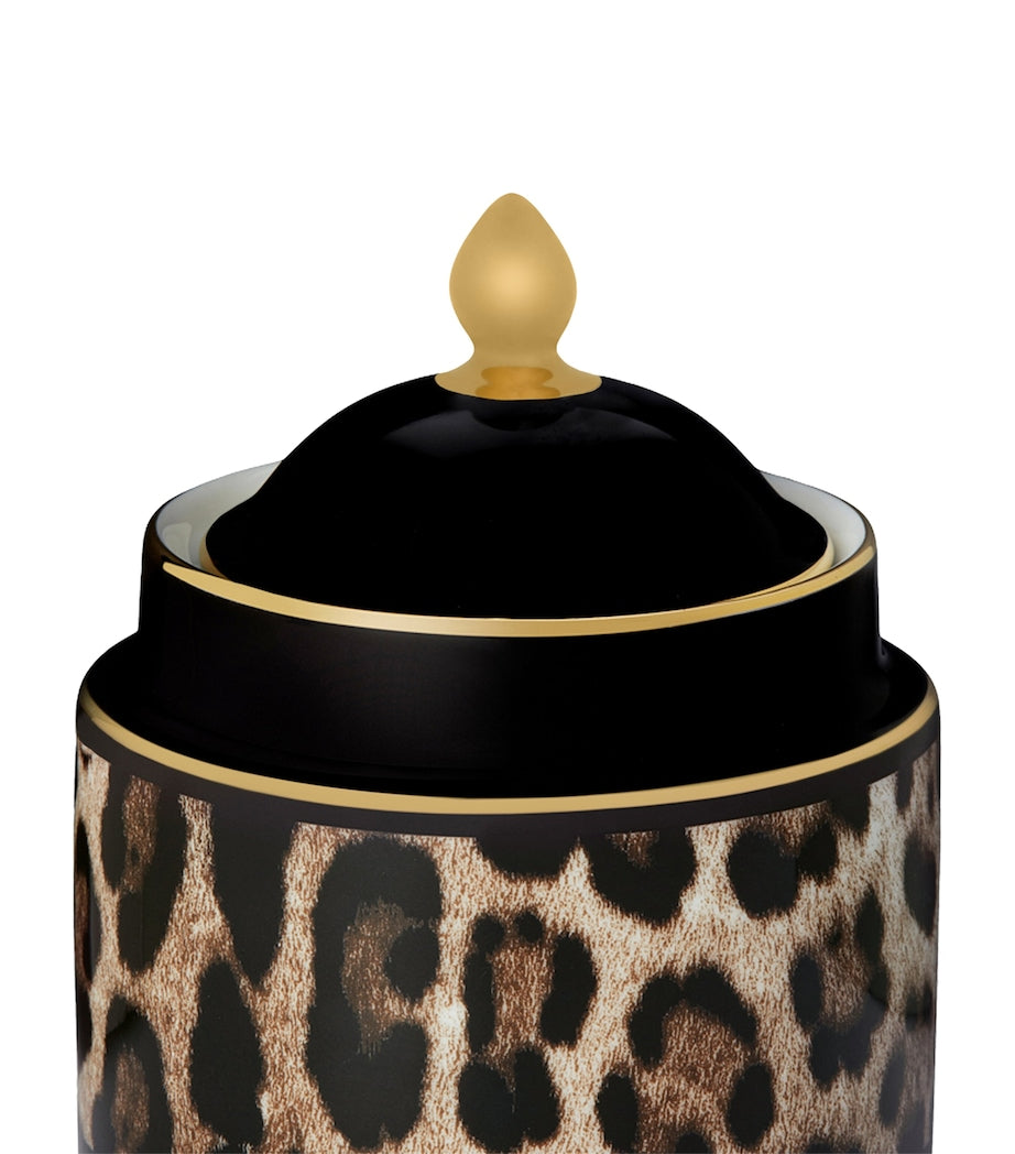Dolce & Gabbana Casa Porcelain Leopard Print Sugar Bowl (10cm)