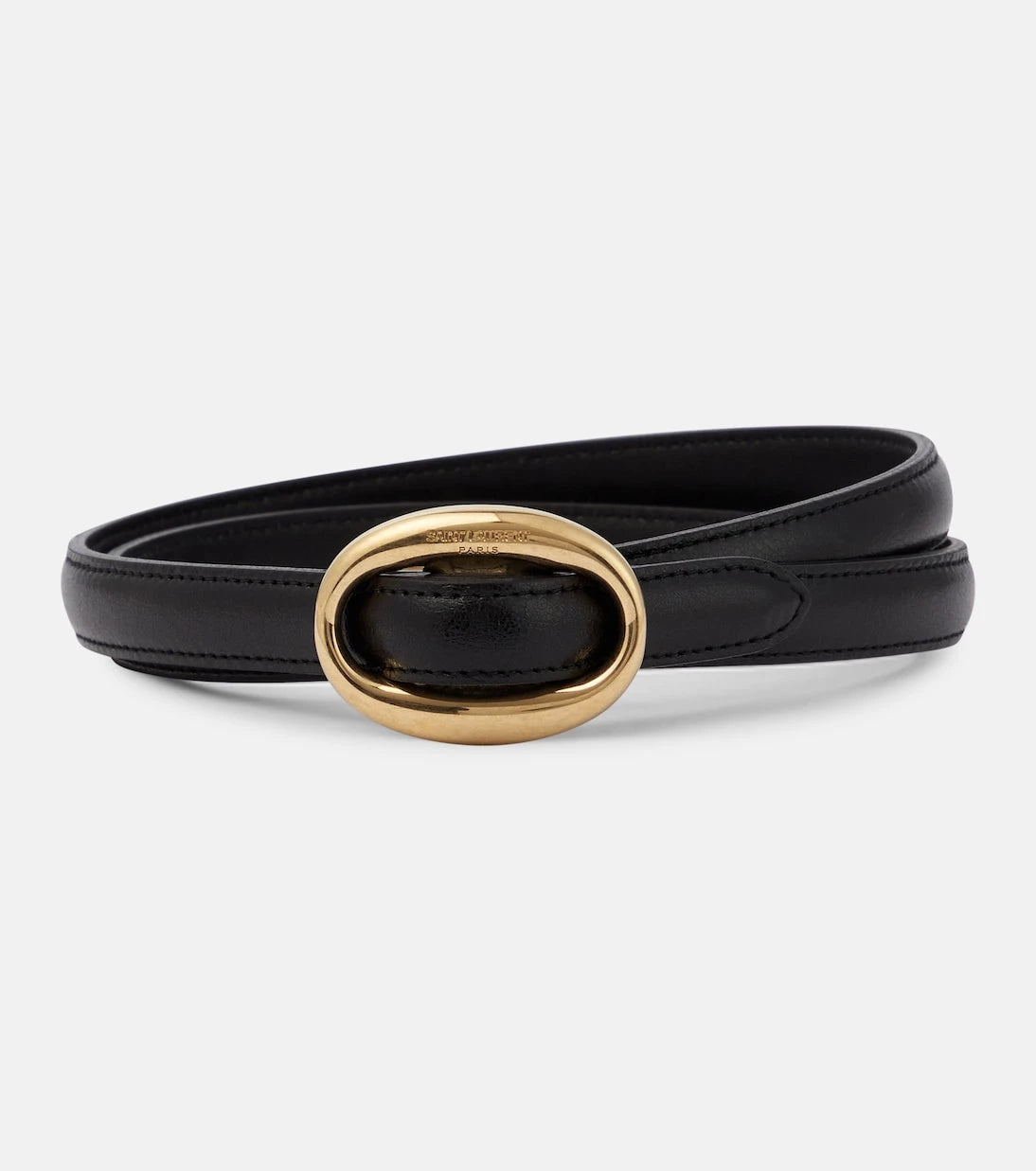 Saint Laurent - Slim leather belt