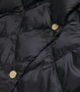 Max Mara Black The Cube Quilted Down Parka Coat