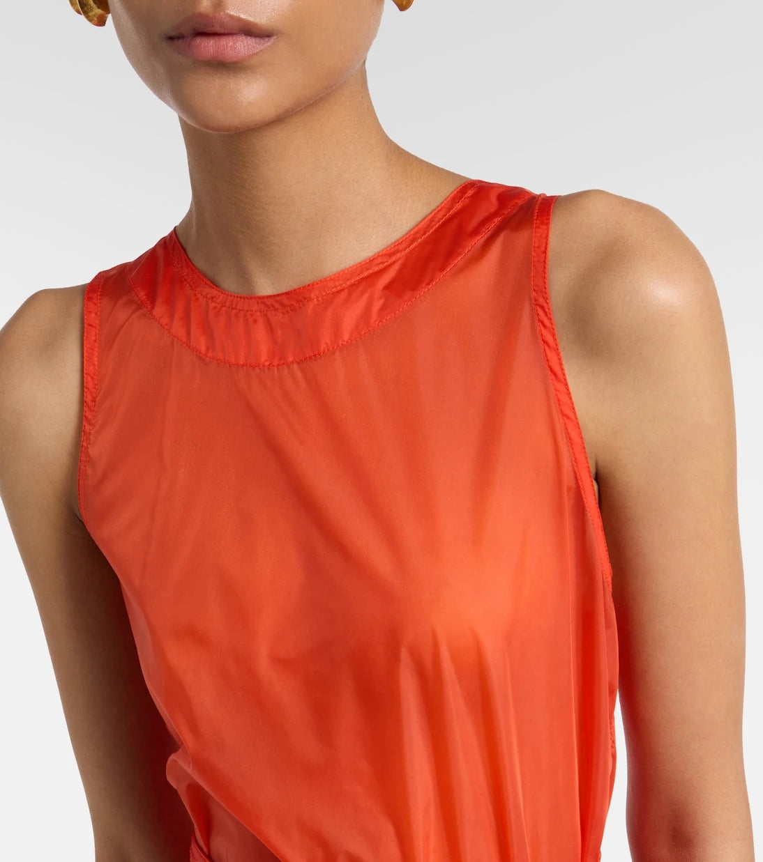 Saint Laurent - Belted midi dress