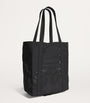 Black Logo Pocket Shopper Bag