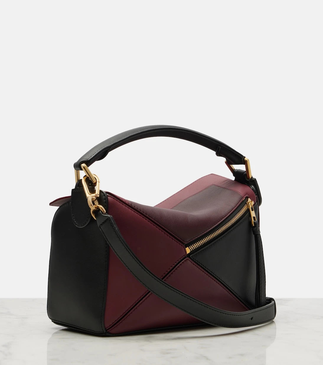 Loewe - x Albers Puzzle Small leather tote bag