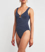 Multi Stripe Celine Plunge Swimsuit
