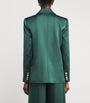 Alice+Olivia Green Satin Silas Blazer