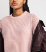 Pink Merino Wool-Blend Lofty Sweater