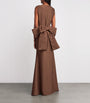 Brown Charmeuse Bow Gown